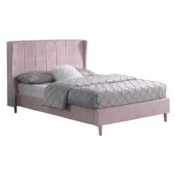 Amelia Pink Velvet Fabric Bed 14 Amelia Pink Velvet Fabric Bed -Cheap Bed Store amelia pink velvet fabric bed p76428 122763 zoom