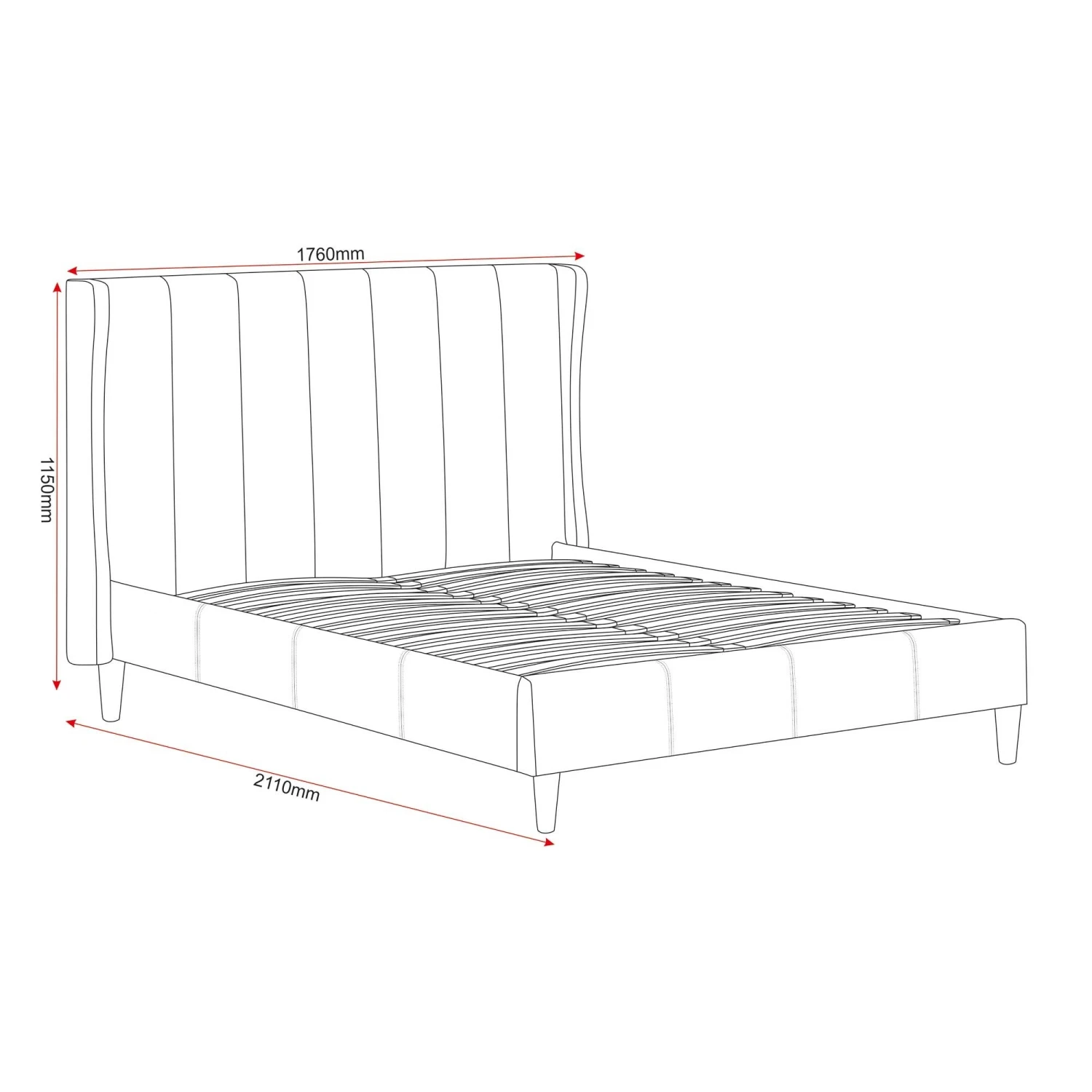 Amelia Pink Velvet Fabric Bed 8 Amelia Pink Velvet Fabric Bed - Image 6