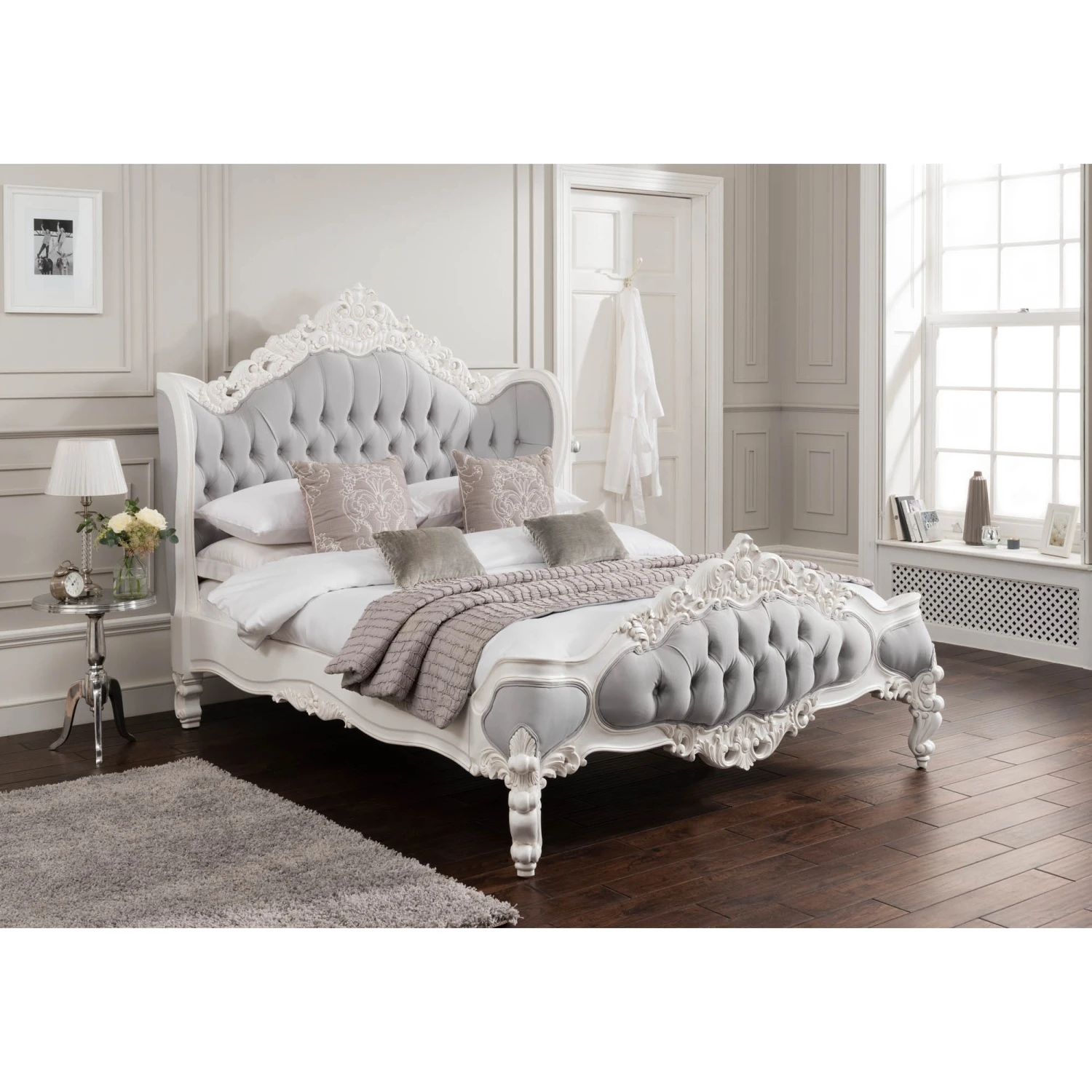 Antique French Style Bed 5 Antique French Style Bed - Image 3