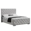 Arabella Light Grey Linen Bed -Cheap Bed Store arabella light grey linen bed p70953 106928 zoom