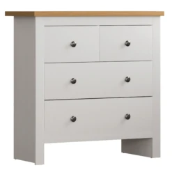 Arlington 2+2 White Drawer Chest