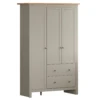 Arlington 2 Drawer, 3 Door Grey Wardrobe -Cheap Bed Store arlington 2 drawer 3 door grey wardrobe p72931 111516 zoom