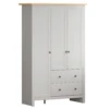 Arlington 3 Door, 2 Drawer Wardrobe In White -Cheap Bed Store arlington 3 door 2 drawer wardrobe in white p72932 111517 zoom