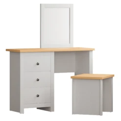 Arlington White Dressing Table Set