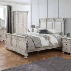 Bakersfield Grey Antique French Style Bed -Cheap Bed Store bakersfield grey antique french style bed p45185 51960 zoom