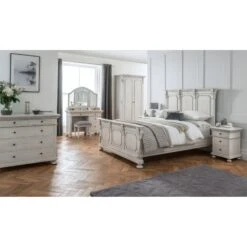 Bakersfield Grey Antique French Style Bed -Cheap Bed Store bakersfield grey antique french style bed p45185 52507 zoom