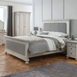 Bakersfield Grey Antique French Style Fabric Bed 8 Bakersfield Grey Antique French Style Fabric Bed -Cheap Bed Store bakersfield grey antique french style fabric bed p45183 51886 zoom