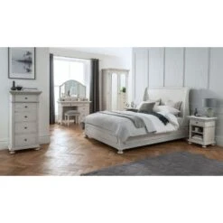 Bakersfield Grey Antique French Style Sleigh Bed 7 Bakersfield Grey Antique French Style Sleigh Bed -Cheap Bed Store bakersfield grey antique french style sleigh bed p48371 52046 zoom