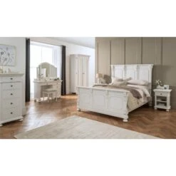 Bakersfield White Antique French Style Bed 7 Bakersfield White Antique French Style Bed -Cheap Bed Store bakersfield white antique french style bed p45314 51991 zoom