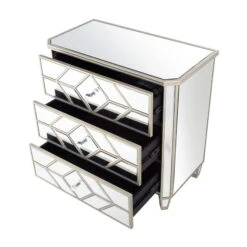 Becca 3 Drawer Mirrored Chest -Cheap Bed Store becca 3 drawer mirrored chest p81319 163457 zoom