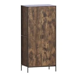 Brooklyn Dark Wood 2 Door Wardrobe