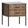 Brooklyn Dark Wood 2 Drawer Bedside Cabinet -Cheap Bed Store brooklyn dark wood 2 drawer bedside cabinet p80244 155231 zoom