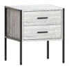 Brooklyn Grey 2 Drawer Bedside Cabinet -Cheap Bed Store brooklyn grey 2 drawer bedside cabinet p80245 155236 zoom