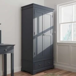 Burlington Midnight Grey 2 Door Wardrobe