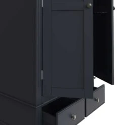 Burlington Midnight Grey 2 Door Wardrobe -Cheap Bed Store burlington midnight grey 2 door wardrobe p74513 113677 zoom