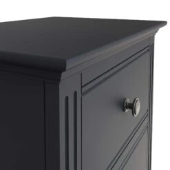 Burlington Midnight Grey 5 Drawer Narrow Chest -Cheap Bed Store burlington midnight grey 5 drawer narrow chest p74507 113630 zoom