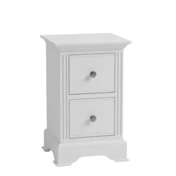 Burlington White 2 Drawer Bedside