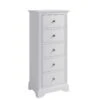 Burlington White 5 Tallboy Chest -Cheap Bed Store burlington white 5 tallboy chest p52938 114173 zoom