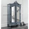Chloe Antique French Style Grey Wardrobe -Cheap Bed Store chloe antique french style grey wardrobe p56768 79975 zoom