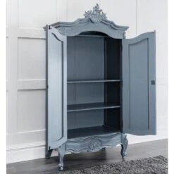 Chloe Antique French Style Grey Wardrobe -Cheap Bed Store chloe antique french style grey wardrobe p56768 79977 zoom