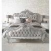 Crushed Velvet Silver Antique French Style Bed -Cheap Bed Store crushed velvet silver antique french style bed p44028 104809 zoom
