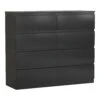 Denver 8 Drawer Black Chest
