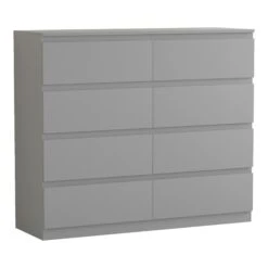 Denver 8 Drawer Grey Chest