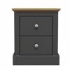 Devon 2 Drawer Bedside Cabinet Charcoal -Cheap Bed Store devon 2 drawer bedside cabinet charcoal p73171 112014 zoom