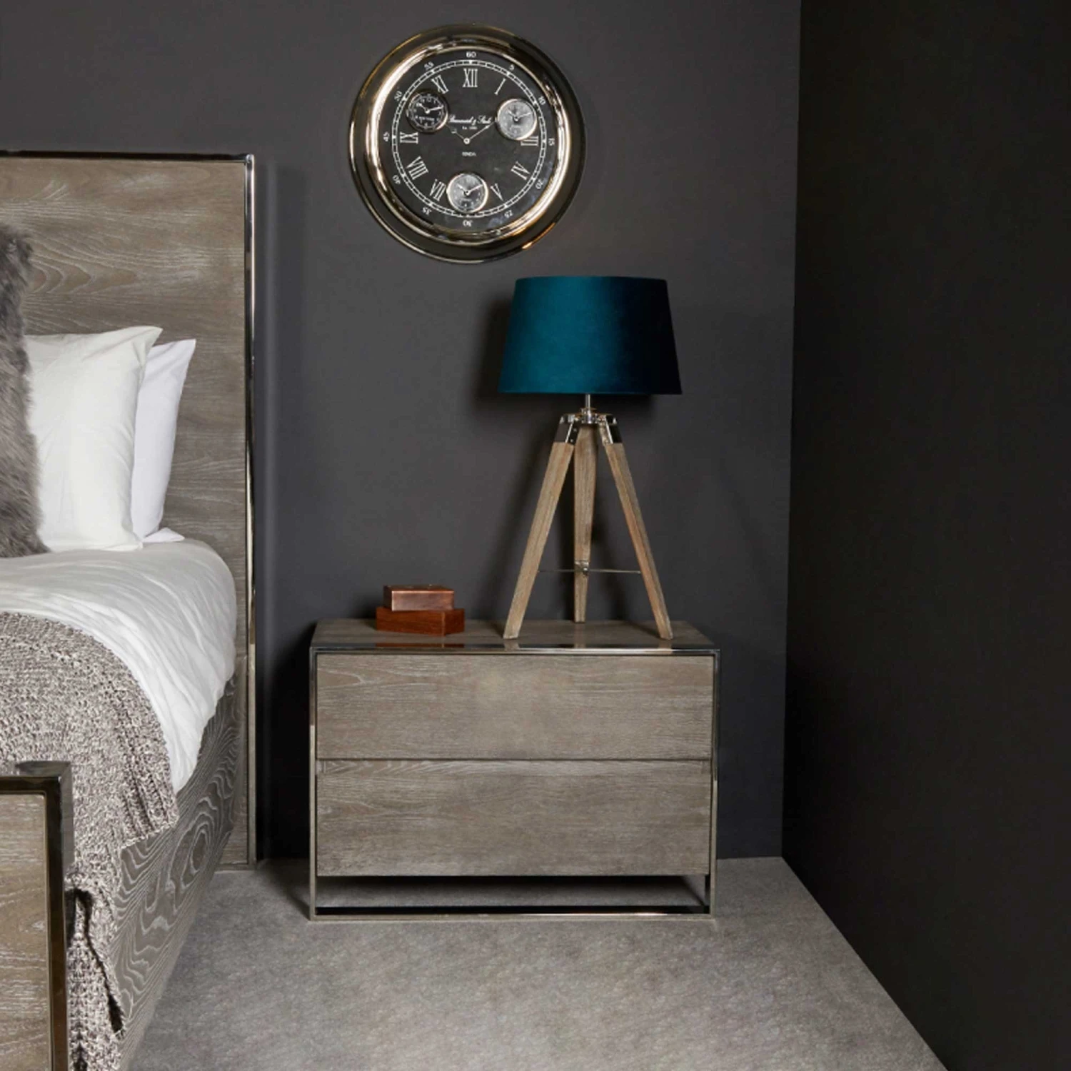 Diego 2 Drawer Bedside Table 4 Diego 2 Drawer Bedside Table - Image 2