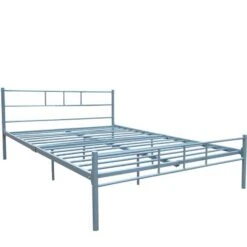 Dorset Silver Metal Bed -Cheap Bed Store dorset silver metal bed p58484 135872 zoom