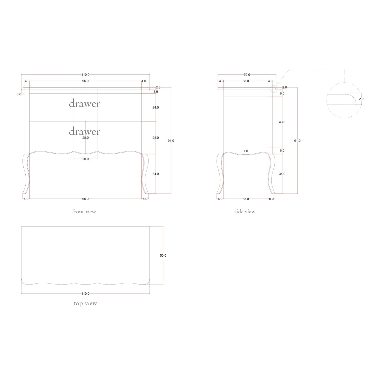 Estelle Antique French Style Chest Of Drawers 5 Estelle Antique French Style Chest Of Drawers - Image 3