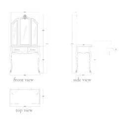 Estelle Silver Antique French Style Dressing Table Set -Cheap Bed Store estelle silver antique french style dressing table set p40519 108120 zoom