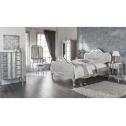 Estelle Silver Antique French Style Dressing Table Set -Cheap Bed Store estelle silver antique french style dressing table set p40519 139042 zoom