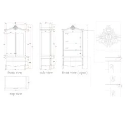 Estelle Silver Antique French Style Wardrobe -Cheap Bed Store estelle silver antique french style wardrobe p40496 108105 zoom