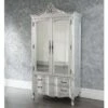 Estelle Silver Antique French Style Wardrobe