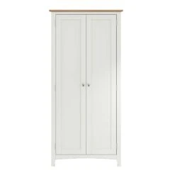 Granada White 2 Door Full Hanging Wardrobe -Cheap Bed Store granada white 2 door full hanging wardrobe p75368 116643 zoom