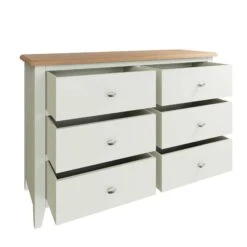 Granada White 6 Drawer Chest -Cheap Bed Store granada white 6 drawer chest p75362 116613 zoom