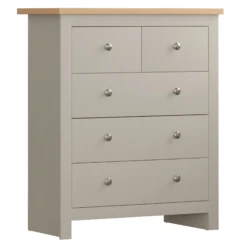 Grey Arlington 3+2 Drawer Chest