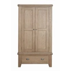 Hampton Oak 2 Door Wardrobe