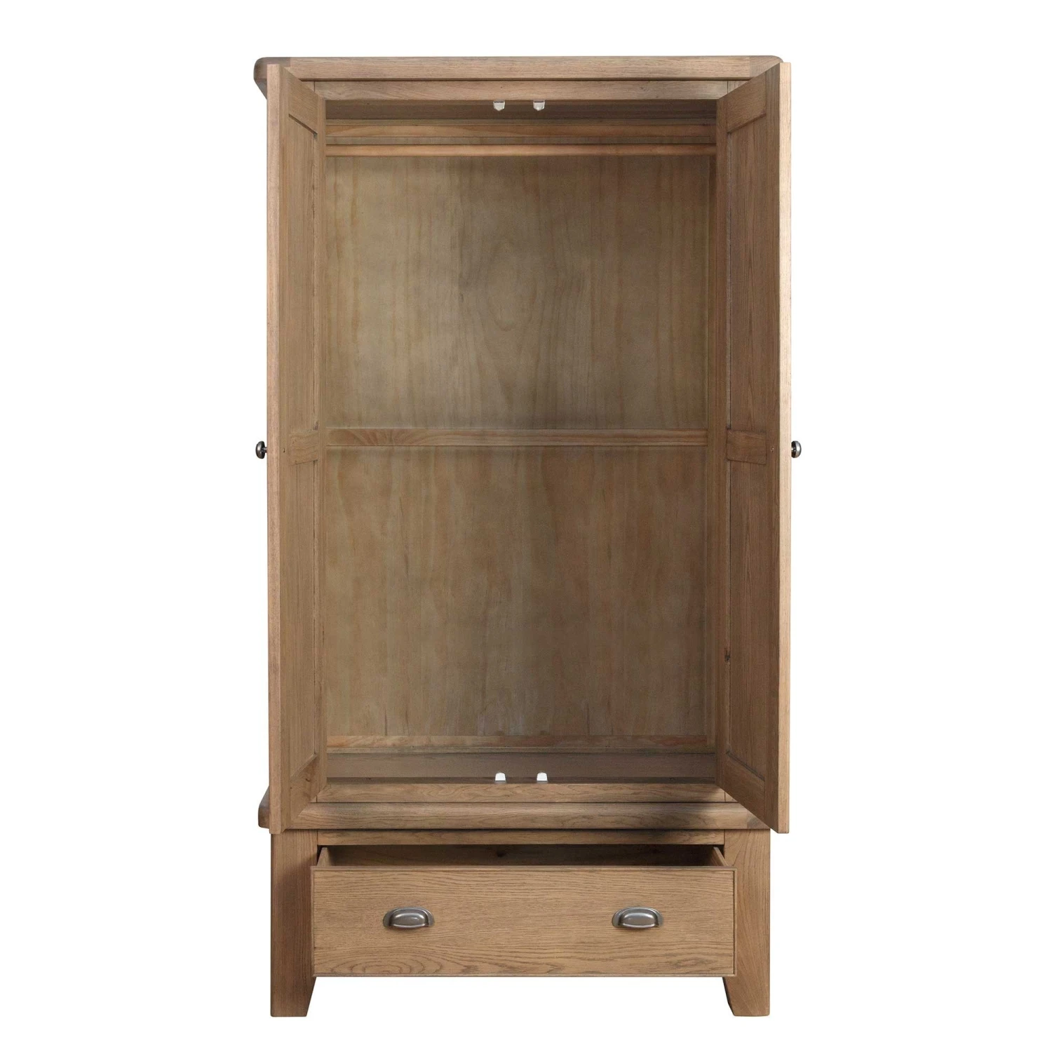 Hampton Oak 2 Door Wardrobe 4 Hampton Oak 2 Door Wardrobe - Image 2