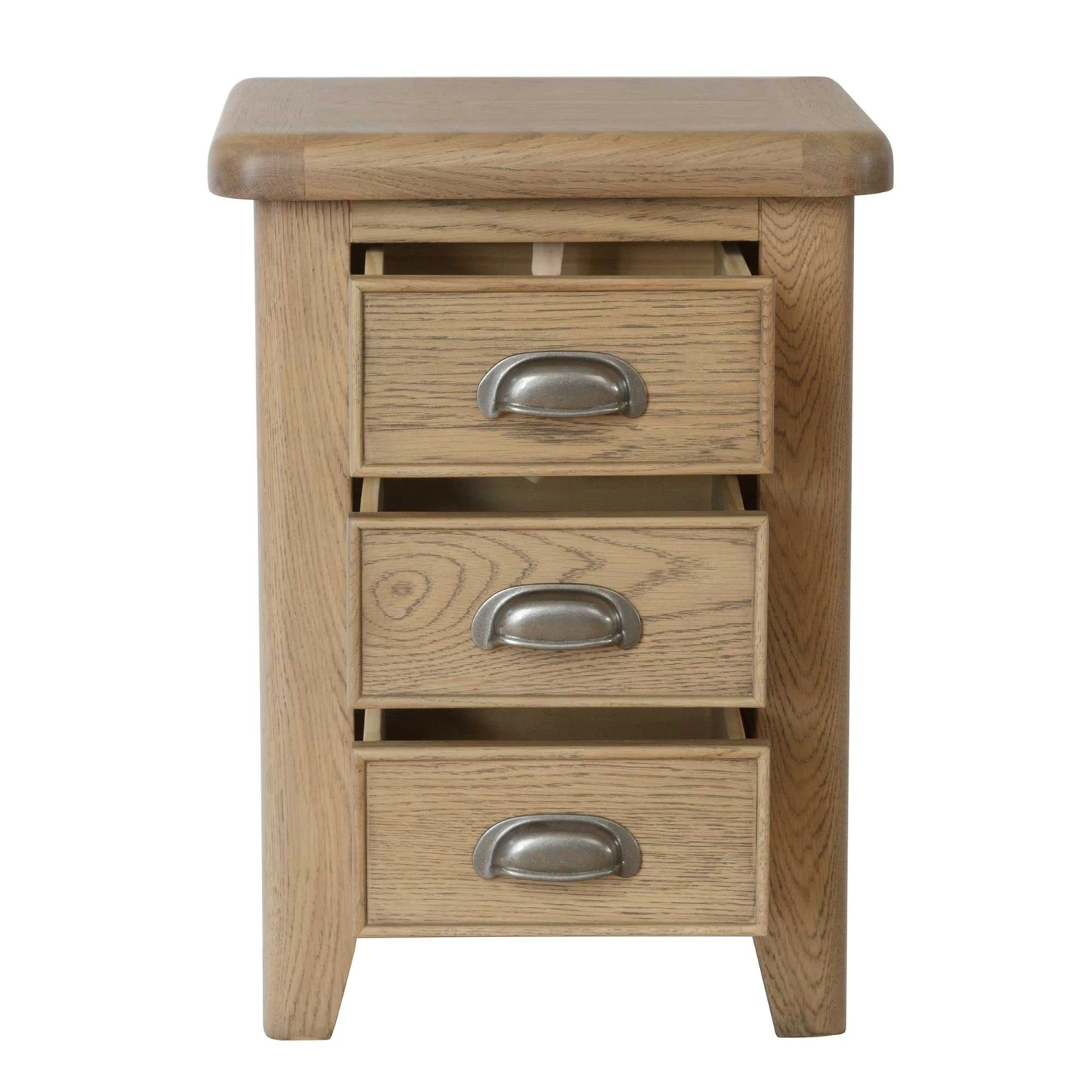 Hampton Oak Bedside Cabinet 4 Hampton Oak Bedside Cabinet - Image 2
