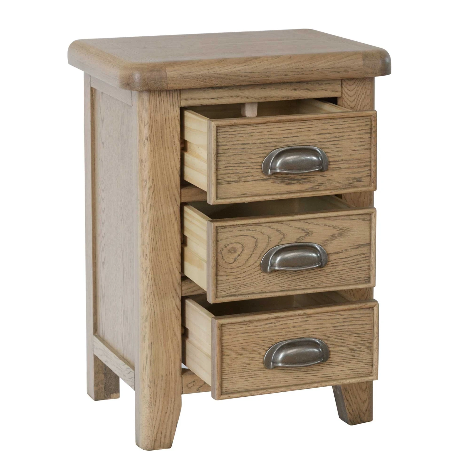 Hampton Oak Bedside Cabinet 6 Hampton Oak Bedside Cabinet - Image 4