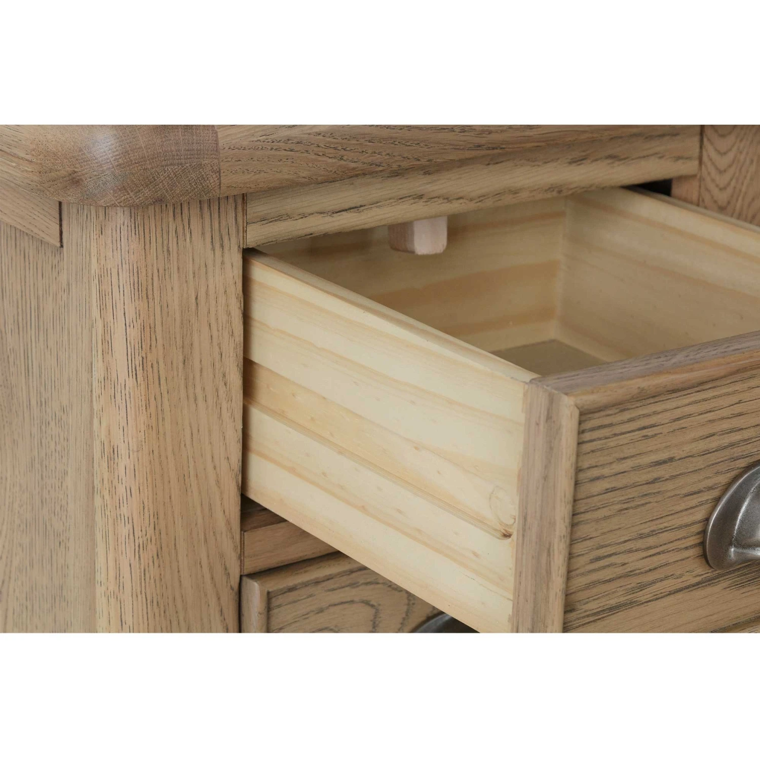 Hampton Oak Bedside Cabinet 8 Hampton Oak Bedside Cabinet - Image 6