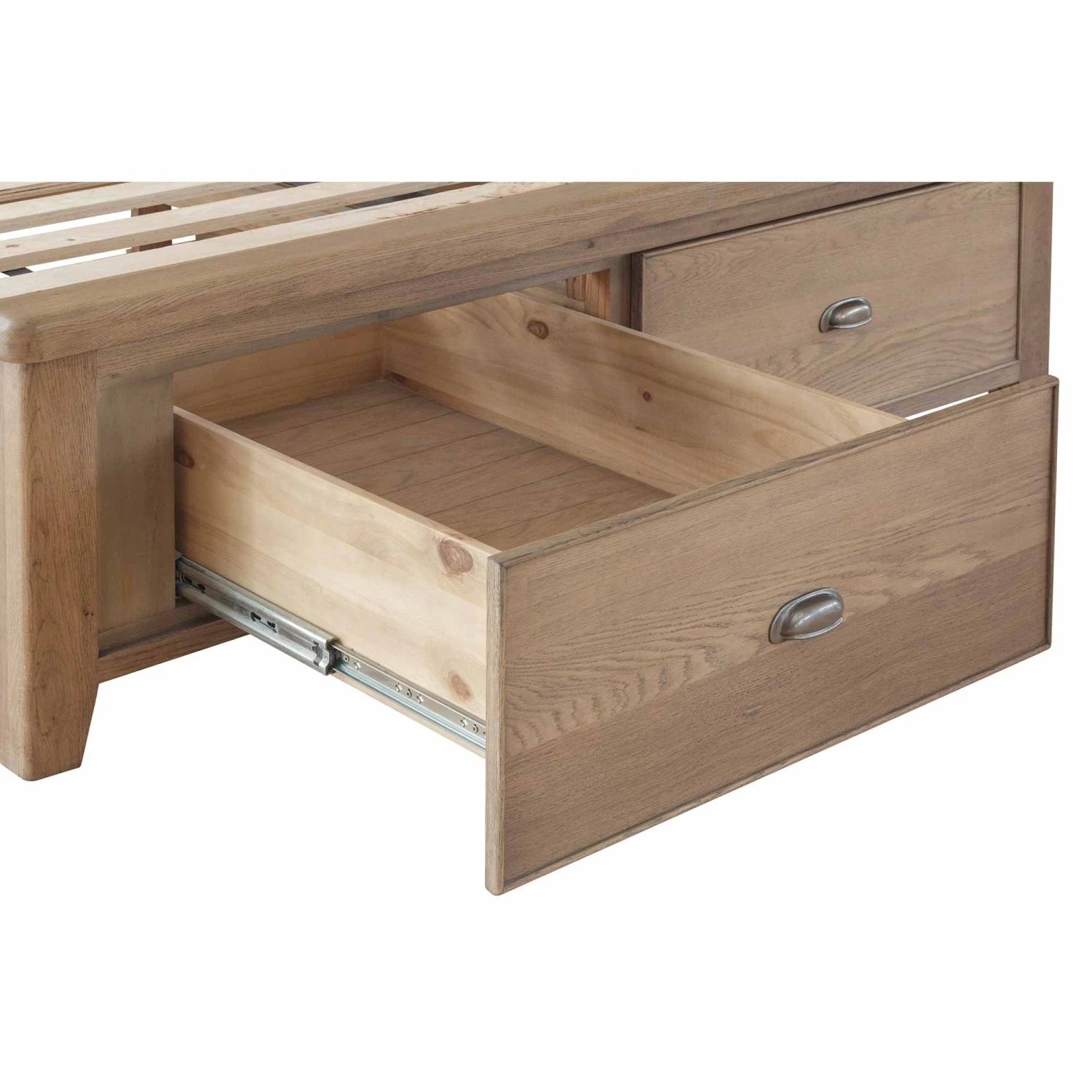 Hampton Oak Drawer Footboard And Side Rails Set 4 Hampton Oak Drawer Footboard And Side Rails Set - Image 2