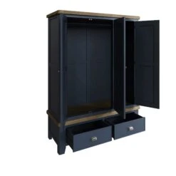 Hopton Blue 3 Door Wardrobe -Cheap Bed Store hopton blue 3 door wardrobe p74724 114660 zoom