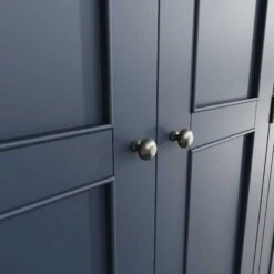 Hopton Blue 3 Door Wardrobe -Cheap Bed Store hopton blue 3 door wardrobe p74724 114663 zoom