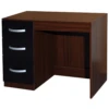 Hulio 3 Drawer Dressing Table In High Gloss Black & Walnut -Cheap Bed Store hulio 3 drawer dressing table in high gloss black walnut p73180 112025 zoom
