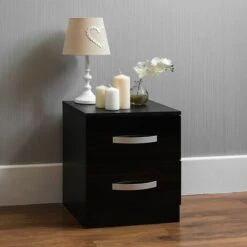 Hulio Black 2 Drawer Chest -Cheap Bed Store hulio black 2 drawer chest p54024 143895 zoom