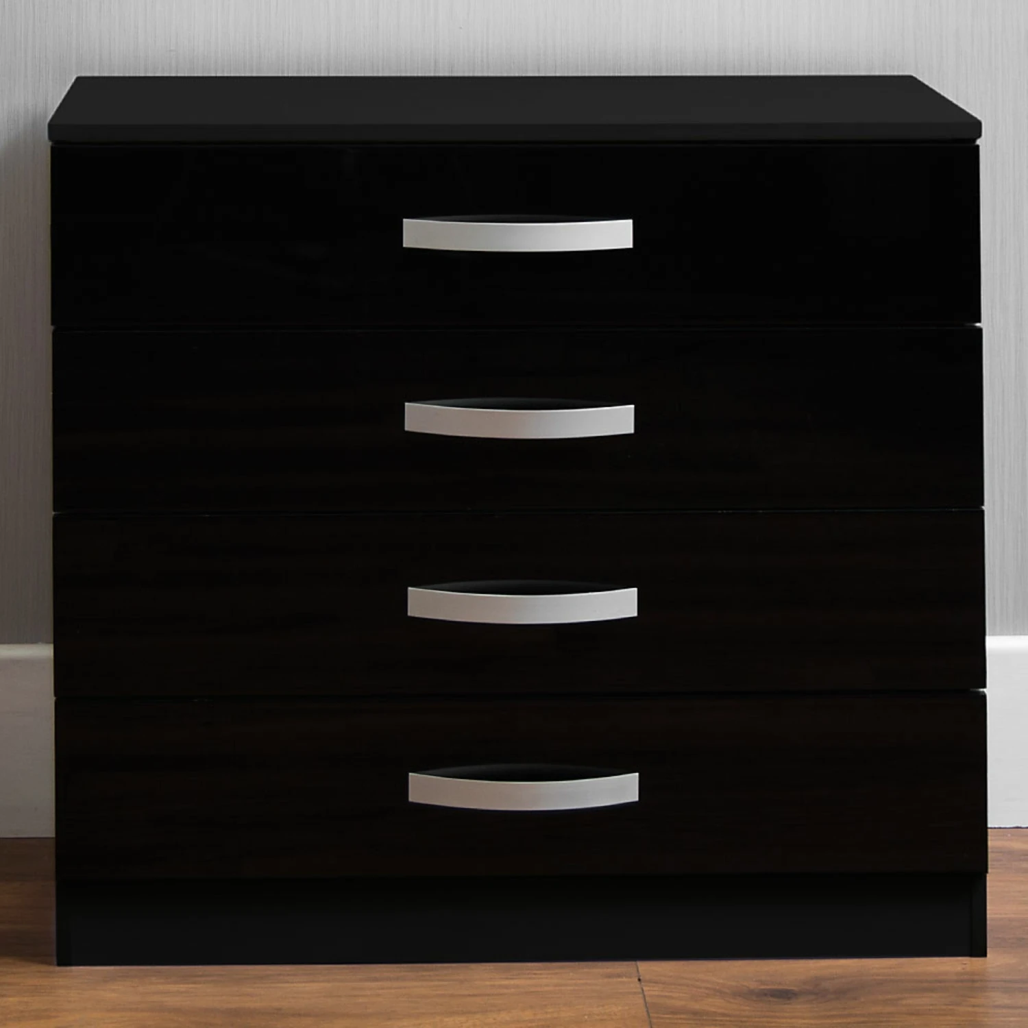 Hulio Black 4 Drawer Chest 4 Hulio Black 4 Drawer Chest - Image 2