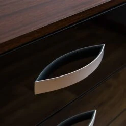 Hulio Black And Walnut 5 Drawer Chest -Cheap Bed Store hulio black and walnut 5 drawer chest p54040 72143 zoom